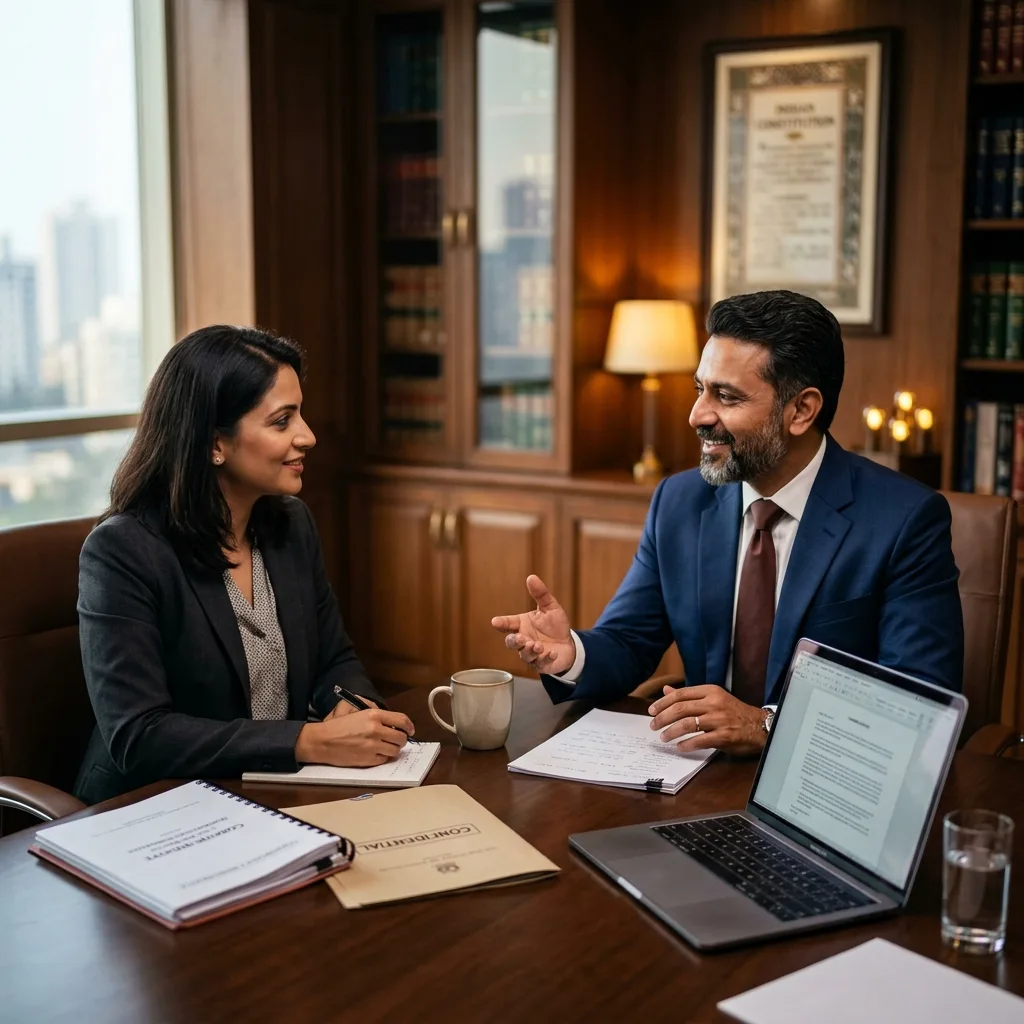 Dedicated relationship manager consulting a client