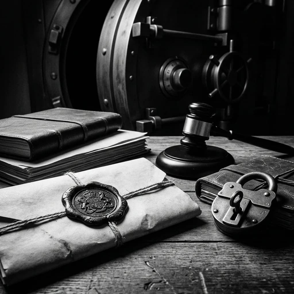 Secure legal document vault with encryption